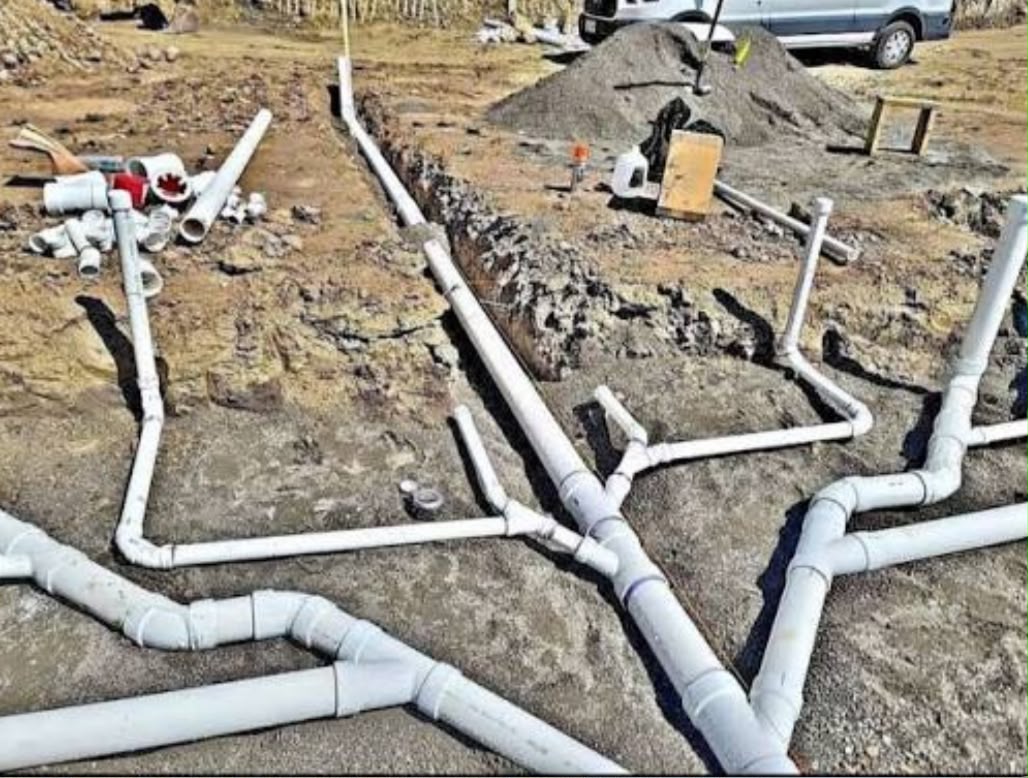 Red sanitaria de PVC en obra nueva